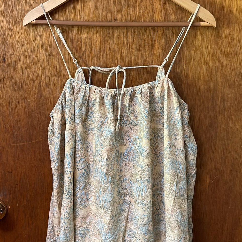 H&M cotton tent maxi 70s style festival dress
